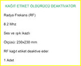 Kağıt Etiket Öldürücü Deaktivatör RF Radyo Frekans Ses ve Işık İkazlı