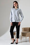 Şamre Kumaş Slim Fit Klasik Kadın Gömlek