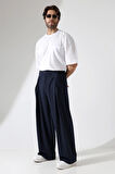 Kumaş Oversize Bol Paça Pantolon