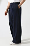 Kumaş Oversize Bol Paça Pantolon