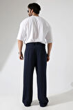 Kumaş Oversize Bol Paça Pantolon