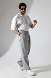 Kumaş Oversize Bol Paça Pantolon