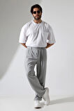 Kumaş Oversize Bol Paça Pantolon