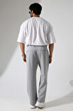Kumaş Oversize Bol Paça Pantolon