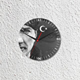 Atatürk Tasarımlı Duvar Cam Saati