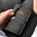 Kişiye Özel Felsefe Öğretmeni Tasarımlı Deri Kapaklı Not Defteri – İsme Özel Hediye