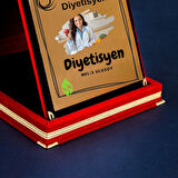 Diyetisyenlere Özel Tasarımlı Fotoğraflı Hediye Plaket