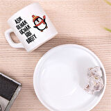 Aşık Olmak Uçmak Gibi Bir Şey Tasarımlı Türk Kahve Fincanı – Hediyelik Tekli Fincan