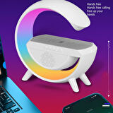 Kablosuz Şarj Standlı RGB Hoparlör