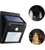 Güneş Enerjili Hareket Sensörlü 20 LED Solar Enerji Su Geçirmez Duvar Lambası