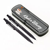 Kişiye Özel Kahve Temalı Kalem Seti | Kutusu İsimli Lazer Baskılı