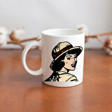 Kadın Her Zaman Haklı Tasarımlı Kupa ve MDF Bardak Altlığı Hediye Seti – Mizahi ve Şık Tasarım