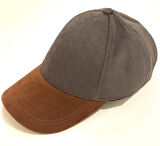 Monalisa Home Şık Kahve Ve Gri Rengi Kadife Erkek Şapka