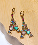 Monalisa Home Lüks Renkli Figürlü Otantik Küpe