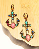 Monalisa Home Lüks Renkli Figürlü Otantik Küpe