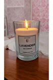 Cam Bardakta Lavanta Kokulu %100 Doğal Soya Mum (6 cm)