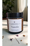 Vanilya Esanslı Doğal Soya Mum – Meditasyon ve Aromaterapi – Amber Cam – 90 gr – Cocos Candles