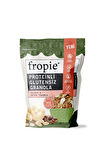 Fropie Çilek Hibiskus ve Proteinli Glutensiz Kaju Keten Tohumu Granola Paketi x2