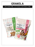 Fropie Elma Badem ve Kids Yer Fıstığı Çilek Küpleri Granola Paketi x2