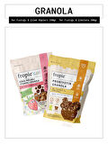 Fropie Kids Yer Fıstığı Çilek Küpleri ve Probiyotik Yer Fıstığı Çikolata Granola Paketi x2