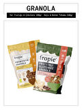 Fropie Probiyotik Yer Fıstığı Çikolata ve Proteinli Glutensiz Kaju Keten Tohumu Granola Paketi x2