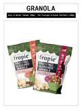 Proteinli Glutensiz Kaju Keten Tohumu ve Glutensiz Yer Fıstıklı Kinoa Patlaklı Granola Paketi x2