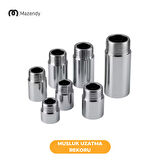 2 cm Musluk Uzatma Rekoru Krom Kaplama 1/2 Uyumlu Pirinç – 1 Adet