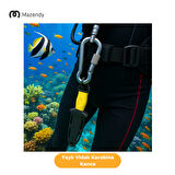 Vidalı Yaylı Karabina Kanca - 12x140 mm (1 Adet) - Kamp, Güvenlik, Emniyet, Anahtarlık