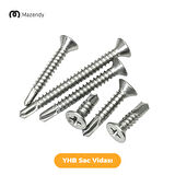 YHB Sac Vidası 3,9x32 mm 200 Adet Montaja Hazır Galvaniz Sac Vidası