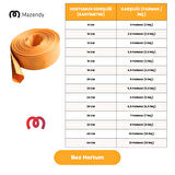 Süper Örme Bez Salma Sulama Hortumu 10cm x 40m Dayanıklı Yassı Bahçe Hortumu