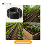 16 mm 50 Metre 33 cm Damlama Sulama Hortumu Seti 5’li Set