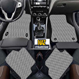 Hyundai i30 MANUEL VİTES 2012-2017 Uyumlu Gri Dikişli Gri Deri Paspas