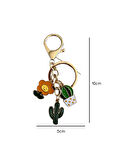 Kaktüs Metal Charm Anahtarlık