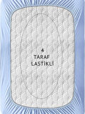 180X200 Lastikli Fitted Çarşaf %100 Pamuk Penye