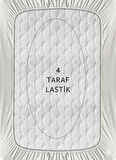 100X200 Lastikli Fitted Çarşaf %100 Pamuk Penye