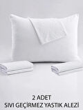 50X70 %100 Pamuk Sıvı Geçirmez 2 Adet Yastık Alezi