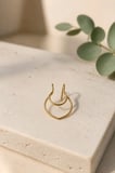 Sarı  Renk Sıkıştırmalı Burun Kulak Piercıng