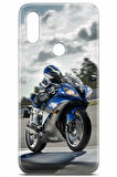 Xiaomi Redmi 7 uyumlu Otomoto 32 HQ Baskı Mavi Yamaha