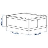 IKEA Skubb Saklama Kutusu - Hurç - 44x55x19 cm - Gri