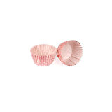 Kek Kalıbı Pet Kapsül 52*45 Mm Kağıt Cupcake Kağıdı (100 Adet)  Puantiyeli Pembe