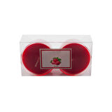 Kapsül Mum 3x5.5 CM  İkili  Akrilik Kapsül   Kırmızı