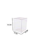 Asetat Kutu 9X9X10 CM (25 Adet)