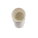 Cupcake Kalıbı Küçük Boy Düz Renk  44X35  MM (100 Adet)  Beyaz
