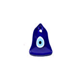 Cam Nazar Boncuğu Delikli Çan Modeli Küçük  Boy 4.5X6 CM