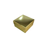 Komple Karton Kutu Düz Renk 10X10x5 CM  (25 Adet)  Gold