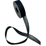 Nopel Keten Kurdele 2.5 Cm  (20 Metre)  Siyah