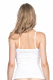 BEYAZ MI Emay 5001 Soft İp Askılı Uzun Atlet