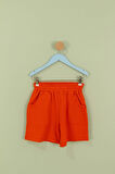 Basic Erkek Çocuk İkili Bermuda Şort Siyah Turuncu