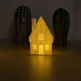 Noel Evleri 3'lü Set Yılbaşı Süsleri Yılbaşı Evleri Noel Dekor Yılbaşı Hediyesi Tealight Mumluk