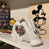 Mickey Mouse El Şeklinde Çerçeve. Çocuk Odası Dekoru, Çocuk Odası Çerçeve, Kalp Çerçeve